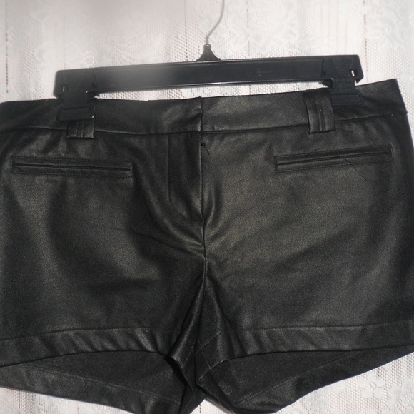 Forever 21 Pants - FOREVER 21 Black Faux Leather Shorts Adorable M/L